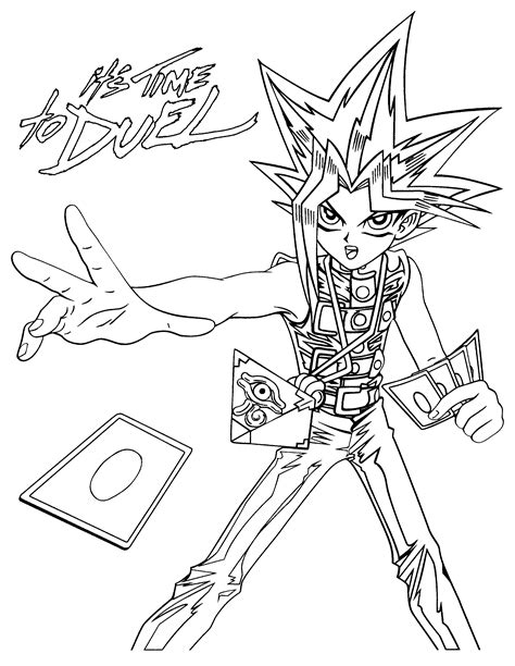 Coloring Page Yu Gi Oh Coloring Pages 105