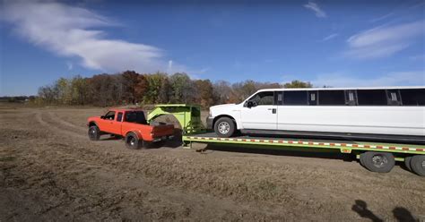 Cheap Ford Ranger Dually Build Shockingly Tows Excursion Limo Ford