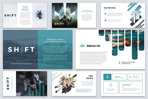 Shift Modern Powerpoint Template By Reshapely On Creativemarket