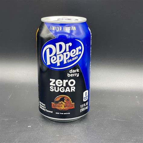Limited Edition Dr Pepper Dark Berry Zero Sugar 355ml Usa Limited Ed