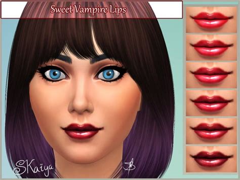 Sweet Vampire Lips The Sims 4 Catalog