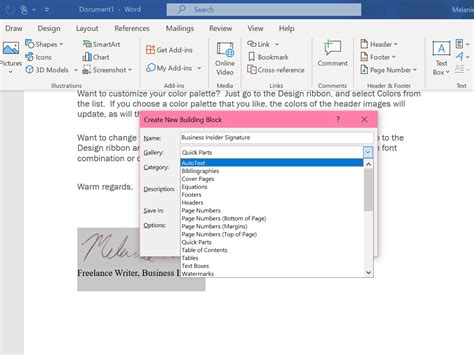 How To Add A Signature In A Microsoft Word Document On A Pc Or Mac