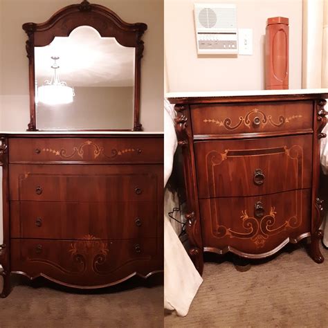 Marble Top Dresser and Nightstand Set — Furniture Matchmaker