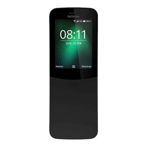 Nokia 8110 4g Dual Sim Atandt Locked Kaios Phone Black