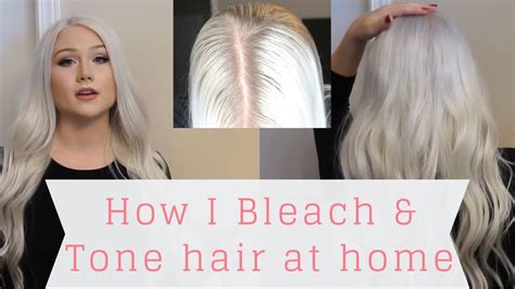 diy how i bleach and tone my hair at home platinum blonde youtube