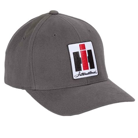International Harvester Grey Logo Fitted Hat Ih Gear