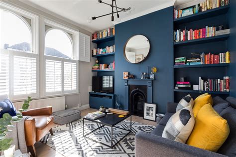 9 Ideas For Designing A Navy Blue Living Room Houzz Ie