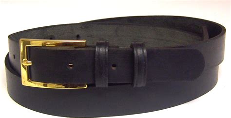 Womens Black Leather Belt 25mm Wide Gold Buckle 28waisttotal