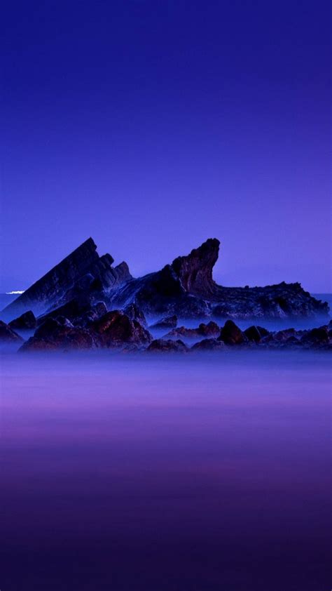 Rocks Stones Fog Wallpaper 1080x1920