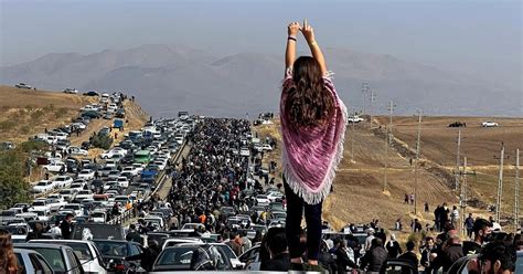 Tens Of Thousands In Iran Mourn Mahsa Amini Whose Death Set Off Protests The New York Times