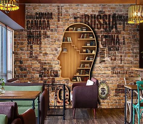 Custom Wall Mural Coffee Shop Design Coffee Shop Interior Design