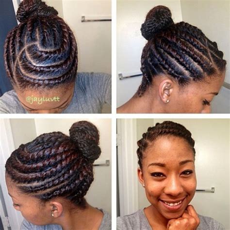 44 African American Braided Hairstyles In A Bun