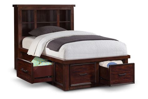 Delray Bookcase Storage Bed By Kids Life Hom Furniture