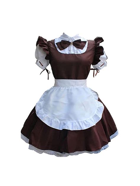 One Opening Women Sexy French Maid Costume Anime Cosplay Lingerie