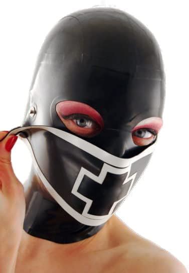 SM Latex Maske BDSM Maske Mit Maske Bondage Maske Halloween Maske