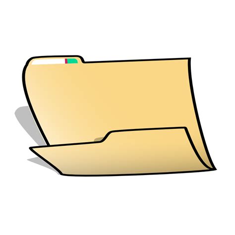 Onlinelabels Clip Art Folder Horizontal