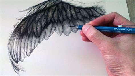 Video By Lethalchris Drawing How To Draw Realistic Wings Step By Step