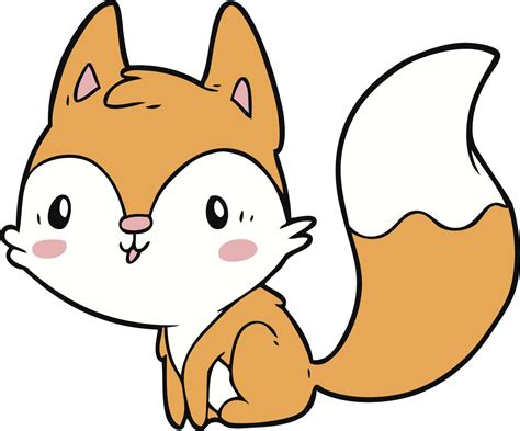 Simple Cute Kawaii Nursery Animal Cartoon Fox Vinyl