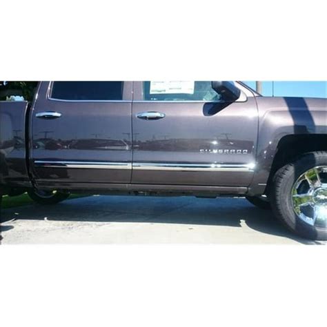 Replacement Chrome Body Side Moldings For 2007 2013 Chevy Silverado