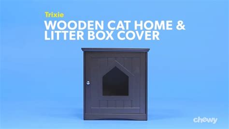 Trixie Wooden Cat Home And Litter Box Cover Brown