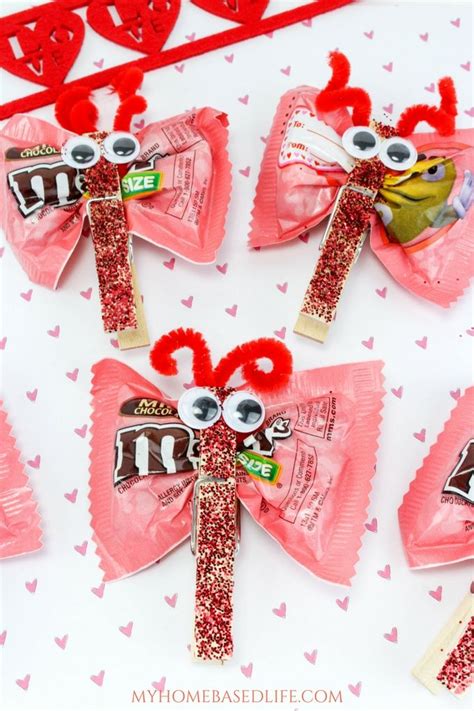 Valentine Candy Love Bugs Craft Valentines Cards For Kids