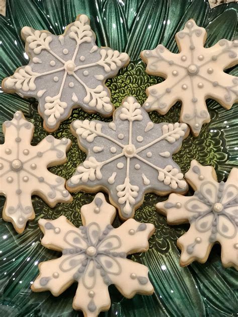 Snowflake Cookies Snowflakecookies In 2020 Snowflake Cookies