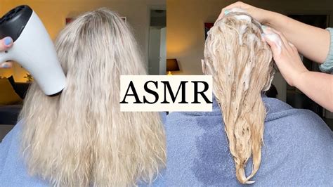 Asmr Fall Asleep To The Relaxing Sounds Of Hair Washing Hair Brushing And Blow Drying ️ No