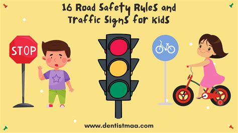 16 Road Safety Rules And Traffic Signs For Kids