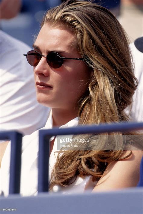 Brooke Shields Watches Tennis At The Us Open Circa September 1997 In