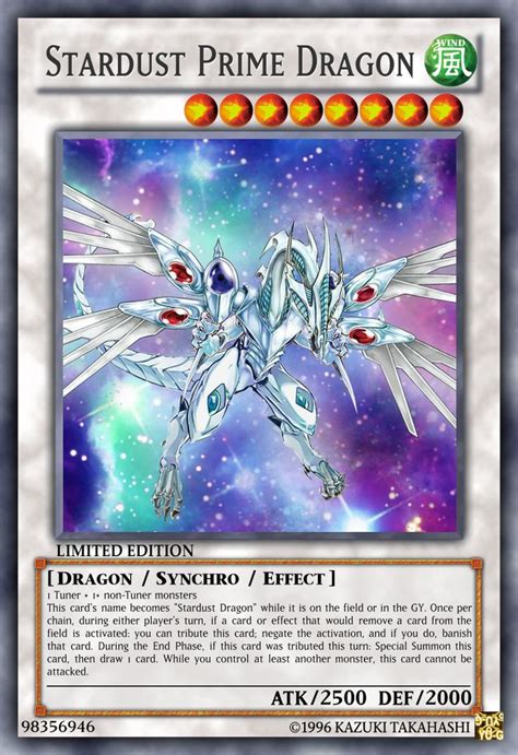 Stardust Prime Dragon By Dino Master On Deviantart Yugioh Dragon
