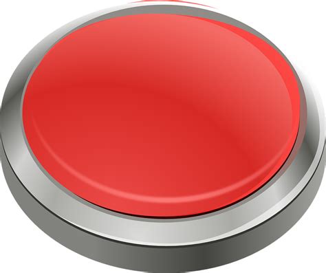 Button Red Round Free Vector Graphic On Pixabay