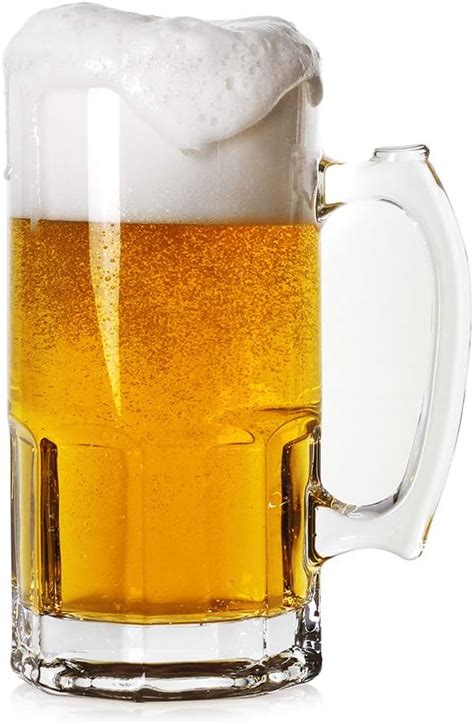 Style Extra Großer Bierkrug 100 Ml Große Glasbecher Mit Griff 1 Liter