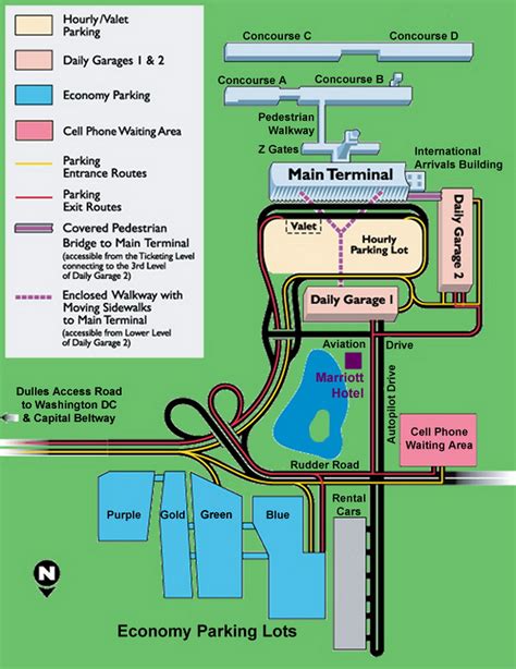 Dulles International Airport Daily Garage 2 Detail Map