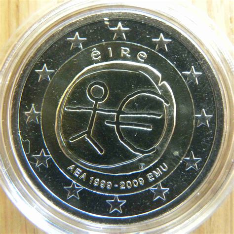 Ireland 2 Euro Coin 10 Years Euro Wwu Aea 2009 Euro Coinstv