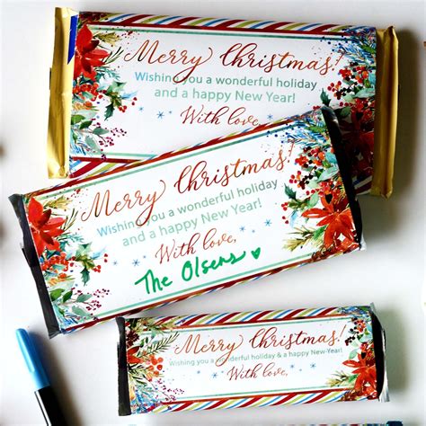Christmas Chocolate Candy Bar Wrapper Ministering Printables