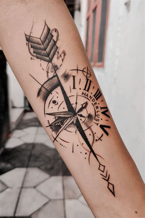 compass tattoo forearm simple compass tattoo simple f