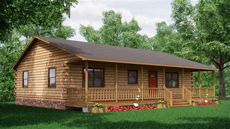 Edenton Log Cabin Plan Tar River Log Homes