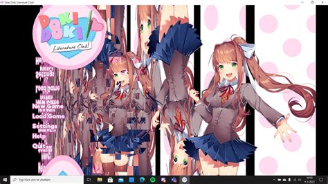 I Just Started Up My Ddlc And Got Welcomed With A Glitched Title Screen