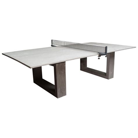 Attaching legs to your ping pong table is optional but you'll have to have something else to use as a base to be able to place the tabletop on. James de Wulf Outdoor Concrete Ping Pong and Dining Table ...