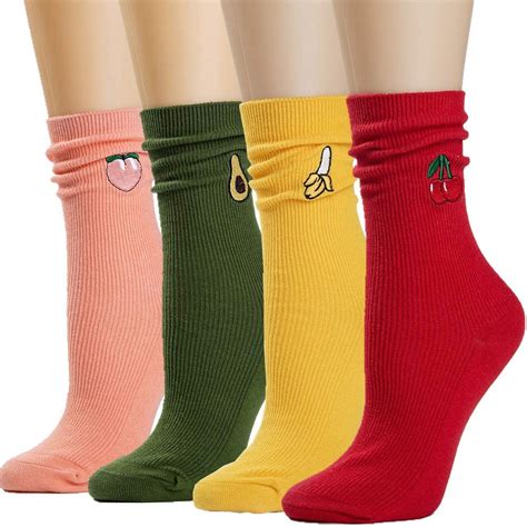 Socks Womens Socks Crew Socks Long Socks Cotton Christmas T For