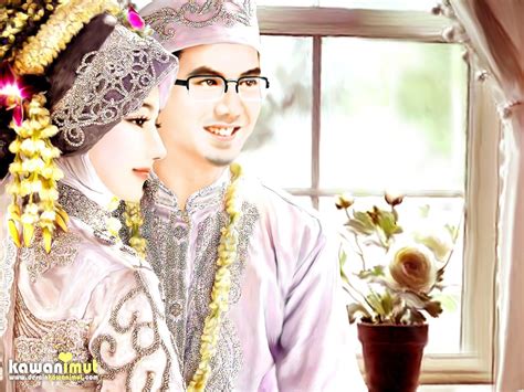 Foto Pernikahan Wanita Berhijab Inspirational Gambar Kartun Islami Pernikahan 456805 Hd