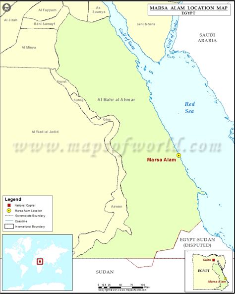Where Is Marsa Alam Location Of Marsa Alam In Egypt Map