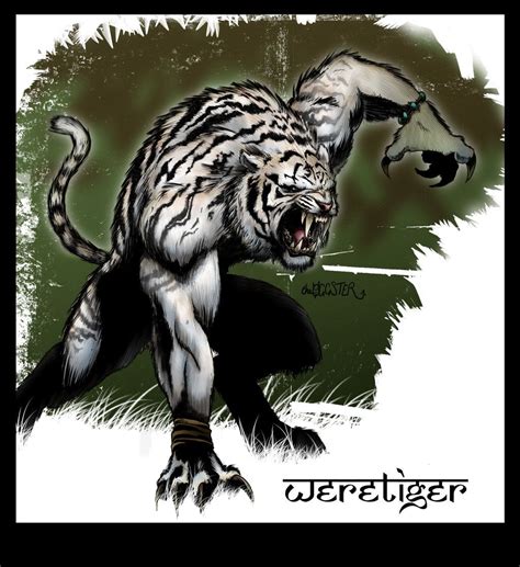 Weretiger By Theoggster On Deviantart Creature Drawings Kaiju Art