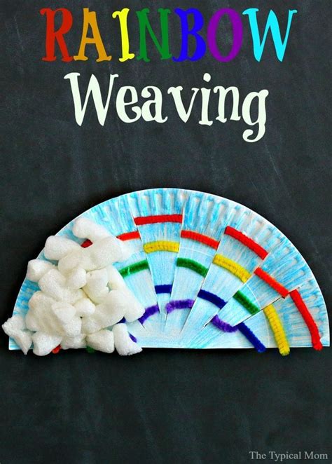 Rainbow weaving art · The Typical Mom