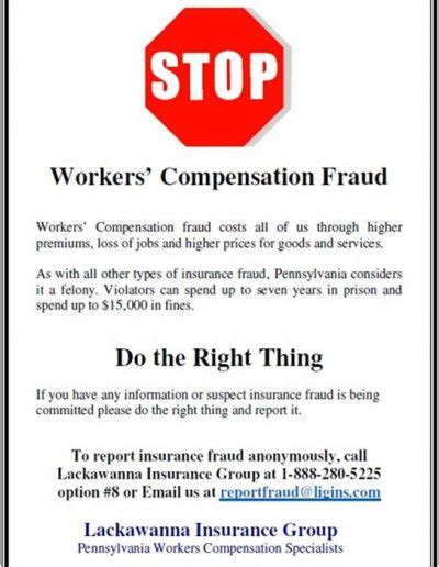 Lackawanna insurance group will continue to operate out of its current offices and all of its employees will remain in their current roles. Fraud Posters | Lackawanna Insurance Group