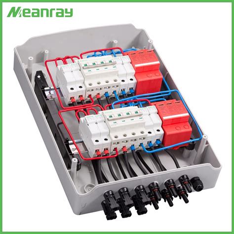 China Pv Junction Box With Mc4 Connector And Anti Reverse 4 In 2 Out Dc