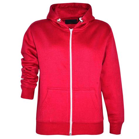 They may also feature a large kangaroo pocket, perfect for holding your essentials or keeping your hands warm. NEW KIDS CHILDREN GIRLS BOYS ZIP UP PLAIN HOODIE JACKET ...