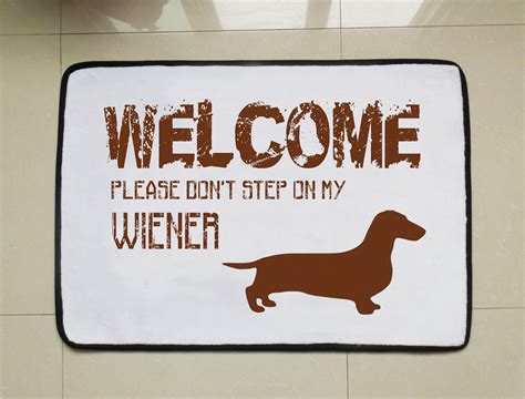 Check spelling or type a new query. wiener dog door mat-funny welcome mat-dog lovers gift-custom