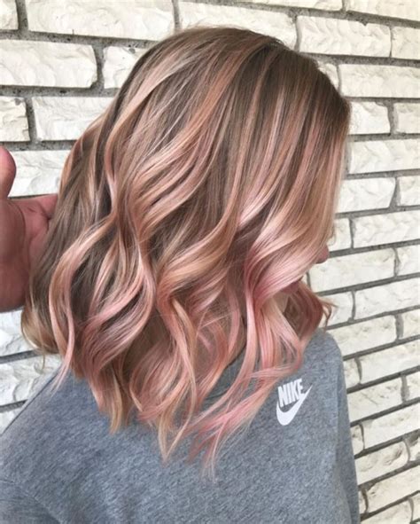 46 Beautiful Rose Gold Hair Color Ideas Color De Cabello Pelo Rubio