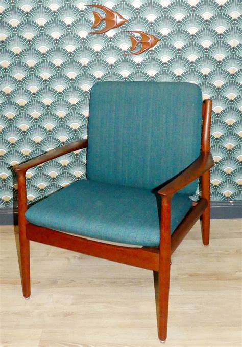 Mid Century Danish Teak Lounge Chair By Svend Åge Eriksen For Glostrup